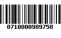 Código de Barras 8710800989758