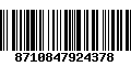 Código de Barras 8710847924378