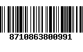 Código de Barras 8710863800991