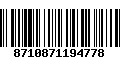 Código de Barras 8710871194778