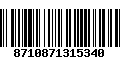 Código de Barras 8710871315340