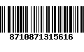 Código de Barras 8710871315616