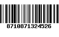 Código de Barras 8710871324526