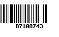 Código de Barras 87108743