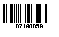 Código de Barras 87108859