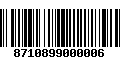 Código de Barras 8710899000006