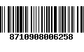 Código de Barras 8710908006258