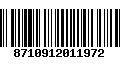 Código de Barras 8710912011972