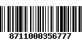 Código de Barras 8711000356777