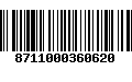 Código de Barras 8711000360620