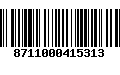 Código de Barras 8711000415313