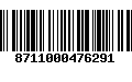 Código de Barras 8711000476291