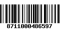 Código de Barras 8711000486597