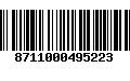 Código de Barras 8711000495223