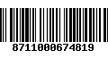 Código de Barras 8711000674819