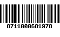 Código de Barras 8711000681978