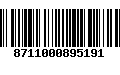 Código de Barras 8711000895191