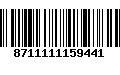 Código de Barras 8711111159441