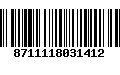 Código de Barras 8711118031412