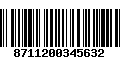 Código de Barras 8711200345632