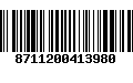 Código de Barras 8711200413980