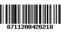 Código de Barras 8711200426218