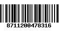 Código de Barras 8711200478316