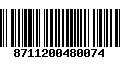 Código de Barras 8711200480074