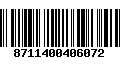 Código de Barras 8711400406072