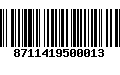 Código de Barras 8711419500013