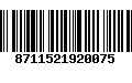 Código de Barras 8711521920075