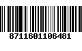 Código de Barras 8711601106481