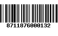 Código de Barras 8711876000132