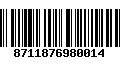 Código de Barras 8711876980014