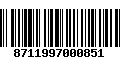 Código de Barras 8711997000851