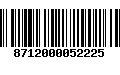 Código de Barras 8712000052225