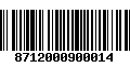 Código de Barras 8712000900014