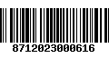 Código de Barras 8712023000616