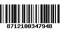 Código de Barras 8712100347948