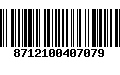 Código de Barras 8712100407079