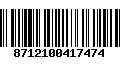 Código de Barras 8712100417474