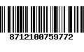 Código de Barras 8712100759772