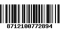 Código de Barras 8712100772894