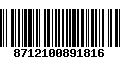 Código de Barras 8712100891816