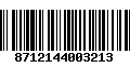 Código de Barras 8712144003213