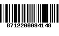 Código de Barras 8712200094148