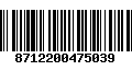 Código de Barras 8712200475039