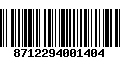 Código de Barras 8712294001404