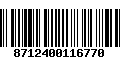 Código de Barras 8712400116770