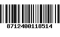 Código de Barras 8712400118514